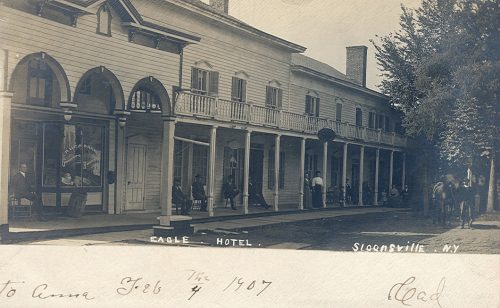 Eagle Hotel, Sloansville N.Y. To Anna Feb 4 1907 