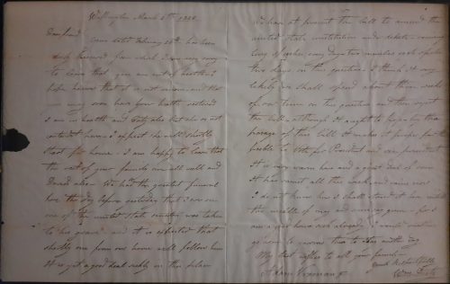 Letter, transcription is provided towards the bottom of this page.