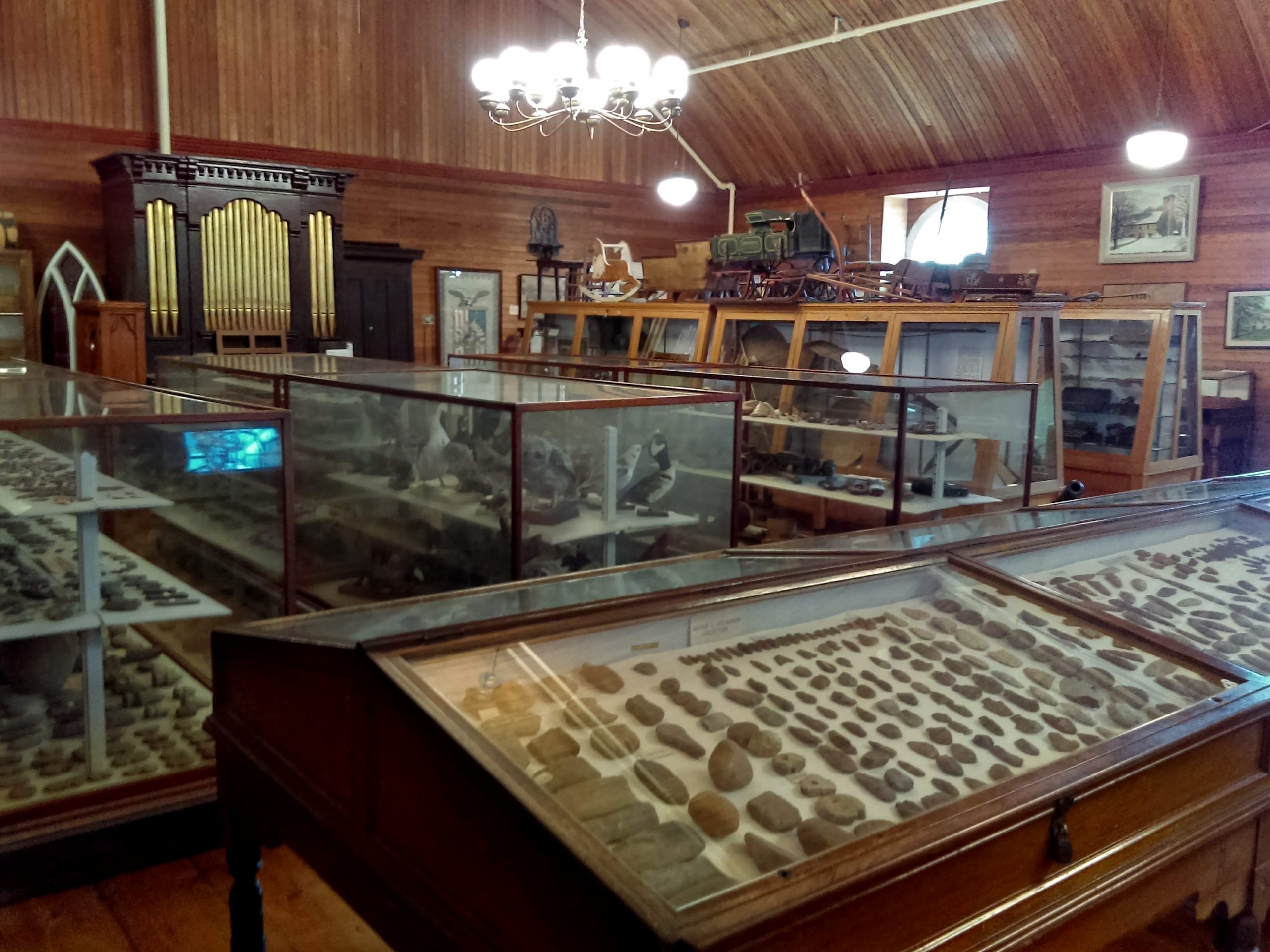 Take a look at the various collections on display on the second floor of the Old Stone Fort here.