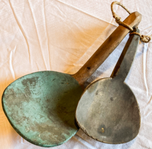Two Wooden Ladles.