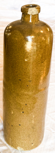 Glazed bottle.