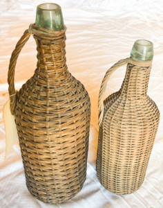 Two Wicker Bottles.