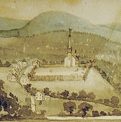 Water Color Painting of Old Stone Fort as a fort