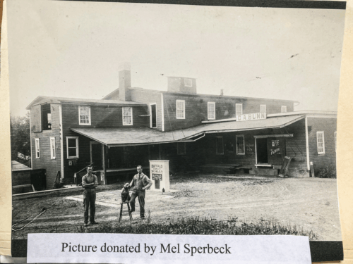 Black and white photo of Bunn Mill