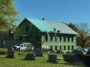New Library Building Under Construction.