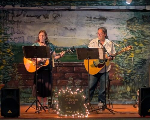 Cosby Gibson and Tom Staudle performing at the Gallupville House.