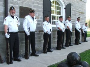 Legion lined up outside in front of the Fort.
