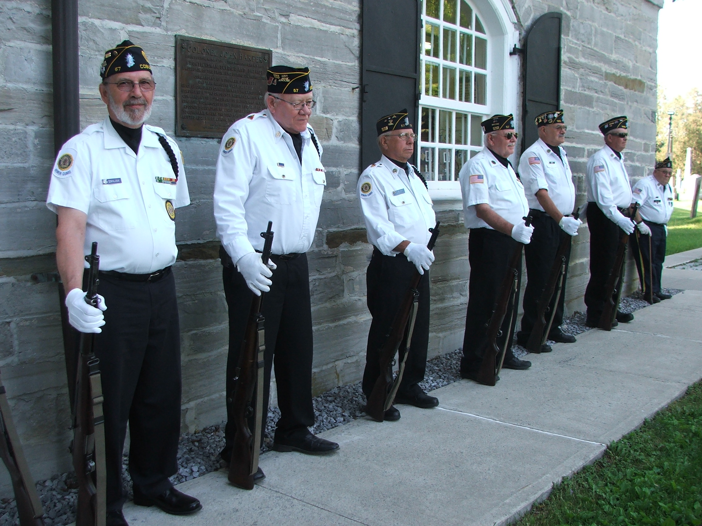 Legion lined up outside in front of the Fort.